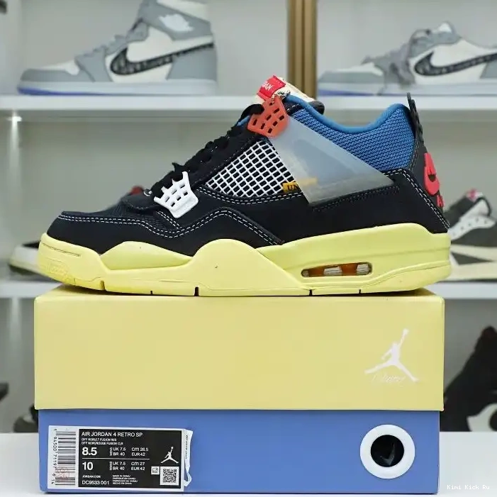 Kimikick NOIR' RETRO UNION X 4 LA JORDAN 'OFF AIR 0726